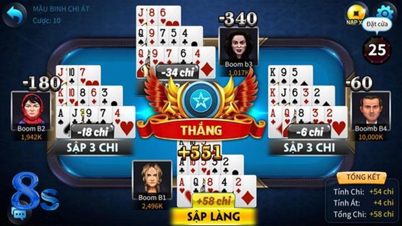 Xì Dách 8s - Dừng khi tổng điểm đã ở mức cao Xì Dách 8s - Dừng khi tổng điểm đã ở mức cao